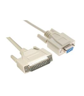 CABLE SERIE NULL MODEM DB9H-DB25M 1.8 M NANOCABLE 10.14.0802