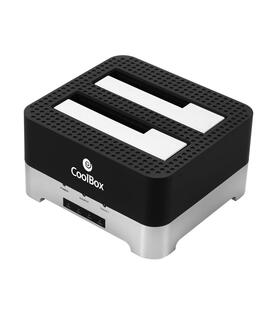 DOCK COOLBOX DOBLE BAHIA DUPLICADOR HDD 3.5 Y 2.5 SATA  USB